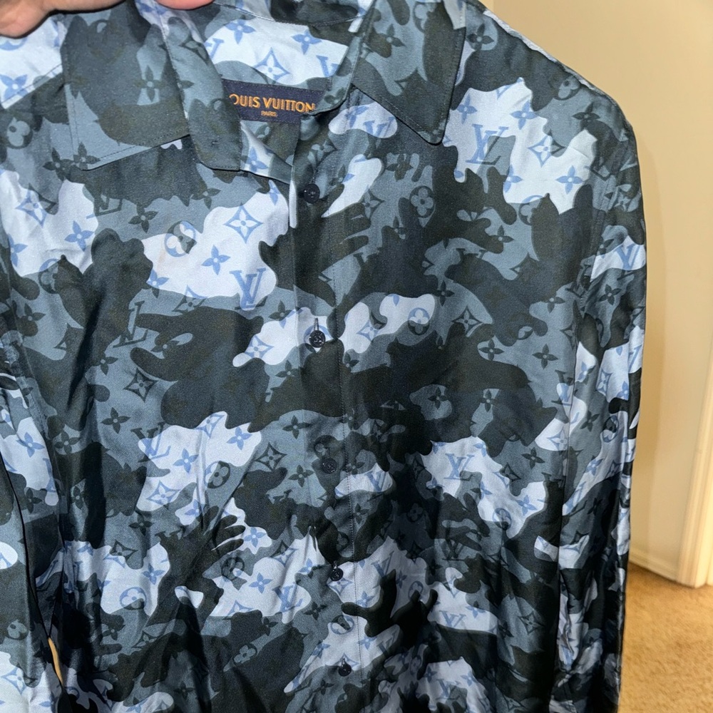 Silk Louis Vuitton Button Down Shirt
